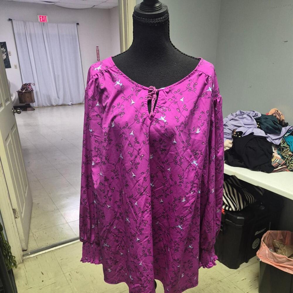 Ava viv purple blouse